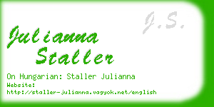 julianna staller business card